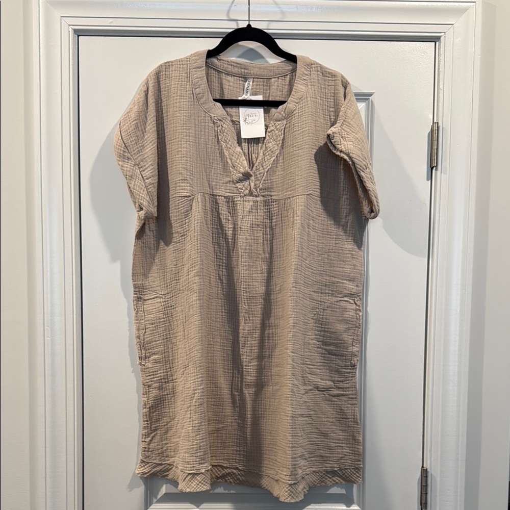Casual Tan Dress